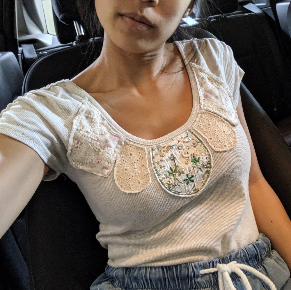 Embroidered t-shirt